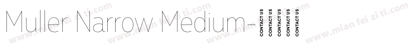 Muller Narrow Medium字体转换